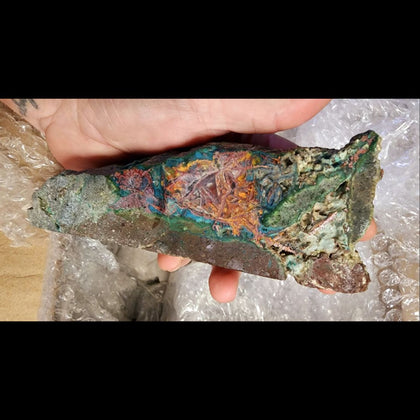 Native Copper and Chrysocolla in Chalcedony - Rock Your World