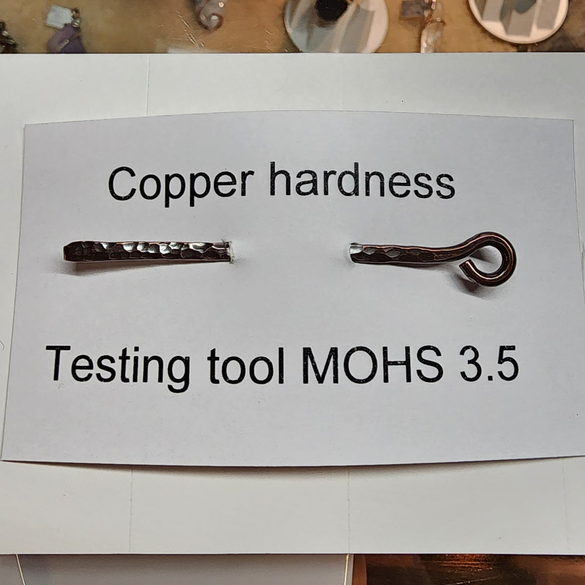 Copper Mohs Hardness Testing Tool Rock Your World