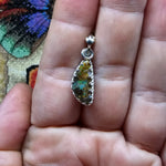 Rainbow Sparkles Boulder Opal Pendant in Sterling Silver