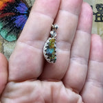 Rainbow Sparkles Boulder Opal Pendant in Sterling Silver