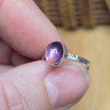 Purple Amethyst Ring sz 5.5 – Handmade Sterling Silver Jewelry