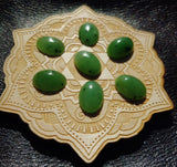 Light Apple Green Nephrite Jade Oval Cabochon 18x13mm A Grade
