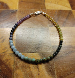 Gemstone Rainbow Bracelet with Sterling Silver Clasp