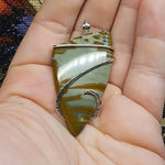 Original Oregon Owyhee Picture Jasper Pendant in Sterling Silver
