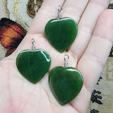 British Columbia Nephrite Jade Heart Necklace