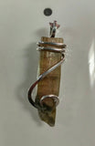 Raw Watermelon Tourmaline Crystal Pendant in Sterling Silver - Rock Your World