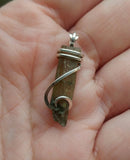 Raw Watermelon Tourmaline Crystal Pendant in Sterling Silver - Rock Your World