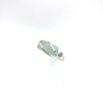 Raw Aquamarine Crystal Ring in Sterling Silver Sz 10.25