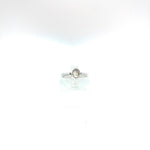 Rose Cut White Champagne Sapphire Ring in Sterling Silver Ring Sz 5