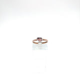 Raw Pink Tourmaline Crystal Stone Ring in Mixed Metal Sterling Silver Copper Band Sz 7.5 - Rock Your World