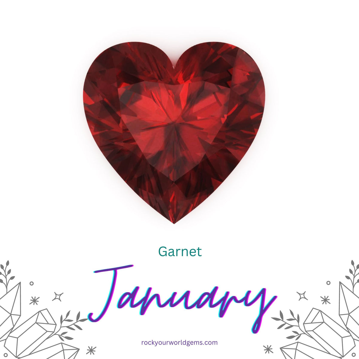 January's Glistening Treasures: Exploring the Garnet Birthstones – Rock ...
