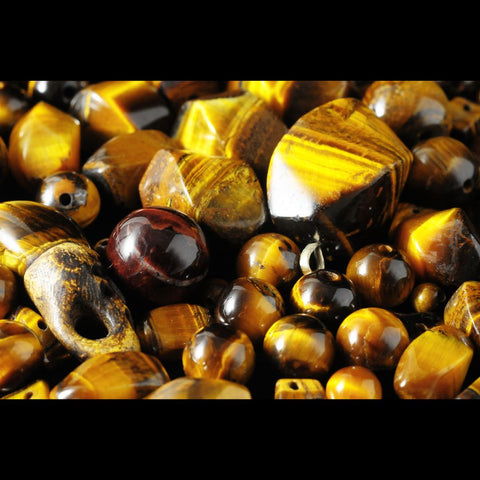 Brown and Golden Tiger Eye Stones and beads