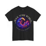 Rock Your World Moonlight Crystal Wave Tee - Unisex Heavy Duty
