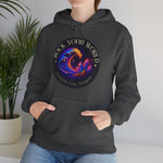 Rock Your World Moonlight Wave Crystal Hoodie – Unisex Heavy Duty Pullover Hooded Sweatshirt