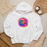 Rock Your World Retro Heatwave Crystal Sunset Crashing Wave Hoodie – Unisex Heavy Duty Pullover Hooded Sweatshirt