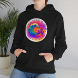 Rock Your World Retro Heatwave Crystal Sunset Crashing Wave Hoodie – Unisex Heavy Duty Pullover Hooded Sweatshirt