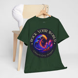 Rock Your World Moonlight Crystal Wave Tee - Unisex Heavy Duty