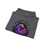 Rock Your World Moonlight Wave Crystal Hoodie – Unisex Heavy Duty Pullover Hooded Sweatshirt