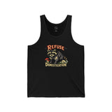 Refuse Domestication Raccoon Tank - Nature Rebel Graphic Tank Top
