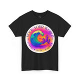 Rock Your World Retro Heatwave Crystal Sunset Crashing Wave Tee - Unisex Heavy Duty T-Shirt