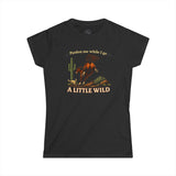 Refuse Domestication Wild Horse Womens T-Shirt - Nature Rebel Graphic Tee