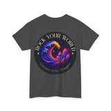 Rock Your World Moonlight Wave Crystal Tee – Heavy Duty Unisex BACK Print + Front Logo