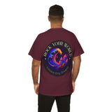 Rock Your World Moonlight Wave Crystal Tee – Heavy Duty Unisex BACK Print + Front Logo