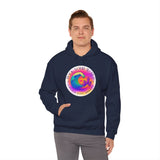 Rock Your World Retro Heatwave Crystal Sunset Crashing Wave Hoodie – Unisex Heavy Duty Pullover Hooded Sweatshirt