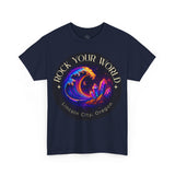 Rock Your World Moonlight Crystal Wave Tee - Unisex Heavy Duty