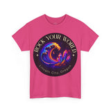 Rock Your World Moonlight Crystal Wave Tee - Unisex Heavy Duty