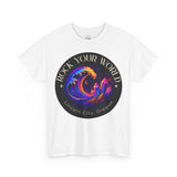 Rock Your World Moonlight Crystal Wave Tee - Unisex Heavy Duty