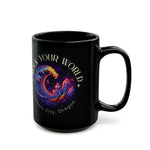 Rock Your World Moonlight Wave Crystal Mug – Black Ceramic 11oz or 15oz