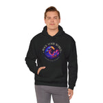 Rock Your World Moonlight Wave Crystal Hoodie – Unisex Heavy Duty Pullover Hooded Sweatshirt