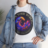Rock Your World Moonlight Crystal Wave Tee - Unisex Heavy Duty