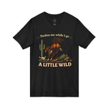 Refuse Domestication Wild Horse V-Neck T-Shirt - Nature Rebel Graphic Tee