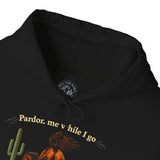 Refuse Domestication Wild Horse Hoodie - Feral Nature Graphic Sweatshirt