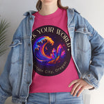 Rock Your World Moonlight Crystal Wave Tee - Unisex Heavy Duty