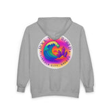 Rock Your World Retro Heatwave Crystal Sunset Crashing Wave Zip Hoodie – Unisex Heavy Blend Full-Zip Sweatshirt