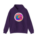 Rock Your World Retro Heatwave Crystal Sunset Crashing Wave Hoodie – Unisex Heavy Duty Pullover Hooded Sweatshirt