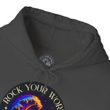 Rock Your World Moonlight Wave Crystal Hoodie – Unisex Heavy Duty Pullover Hooded Sweatshirt