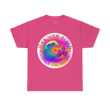 Rock Your World Retro Heatwave Crystal Sunset Crashing Wave Tee - Unisex Heavy Duty T-Shirt