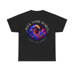 Rock Your World Moonlight Wave Crystal Tee – Heavy Duty Unisex BACK Print + Front Logo