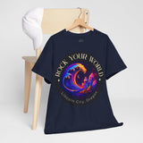 Rock Your World Moonlight Crystal Wave Tee - Unisex Heavy Duty