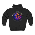 Rock Your World Moonlight Wave Crystal Zip Hoodie – Unisex Heavy Blend Full-Zip Sweatshirt