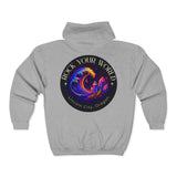 Rock Your World Moonlight Wave Crystal Zip Hoodie – Unisex Heavy Blend Full-Zip Sweatshirt 2026