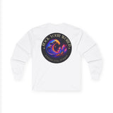 Rock Your World Moonlight Wave Crystal Long Sleeve – Unisex Heavy Cotton BACK Print + Front Logo - 2026 Design