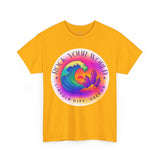 Rock Your World Retro Heatwave Crystal Sunset Crashing Wave Tee - Unisex Heavy Duty T-Shirt