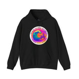 Rock Your World Retro Heatwave Crystal Sunset Crashing Wave Hoodie – Unisex Heavy Duty Pullover Hooded Sweatshirt