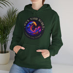 Rock Your World Moonlight Wave Crystal Hoodie – Unisex Heavy Duty Pullover Hooded Sweatshirt