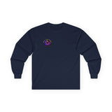 Rock Your World Moonlight Wave Crystal Long Sleeve – Unisex Heavy Cotton BACK Print + Front Logo - 2026 Design